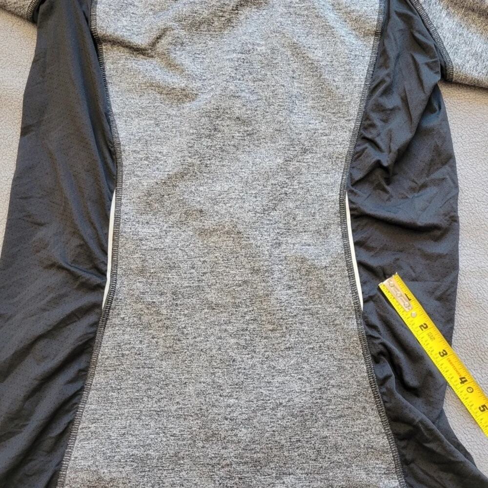 VICTORIA'S SECRET Jacket Womens Large Gray Sports Black Zip Up Reflective Thumbs - Picture 10 of 14